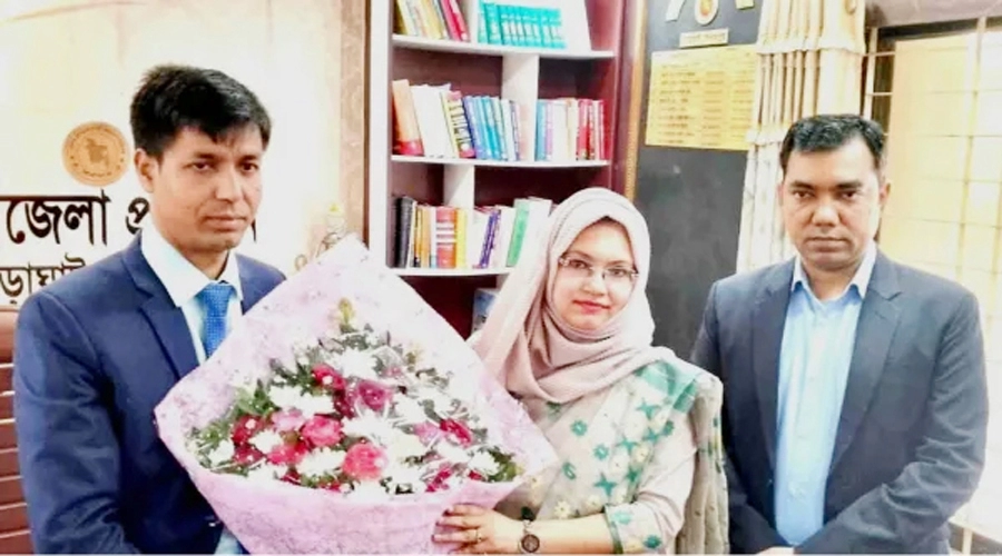 ঘোড়াঘাটে নতুন ইউএনও হিসেবে যোগ দিলেন মিজ্ রুবানা তানজিন  ¦ ছবি: প্রতিনিধি