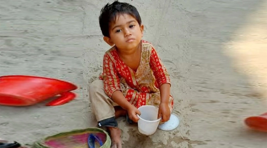 নিহত শিশু সাইমা আক্তার সাবা। ছবি: প্রতিনিধি