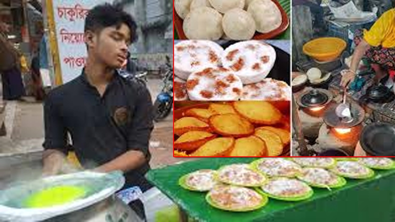 যান্ত্রিক নগরীতে পিঠা খাওয়ার ধুম  ¦ ছবি: সংগৃহীত