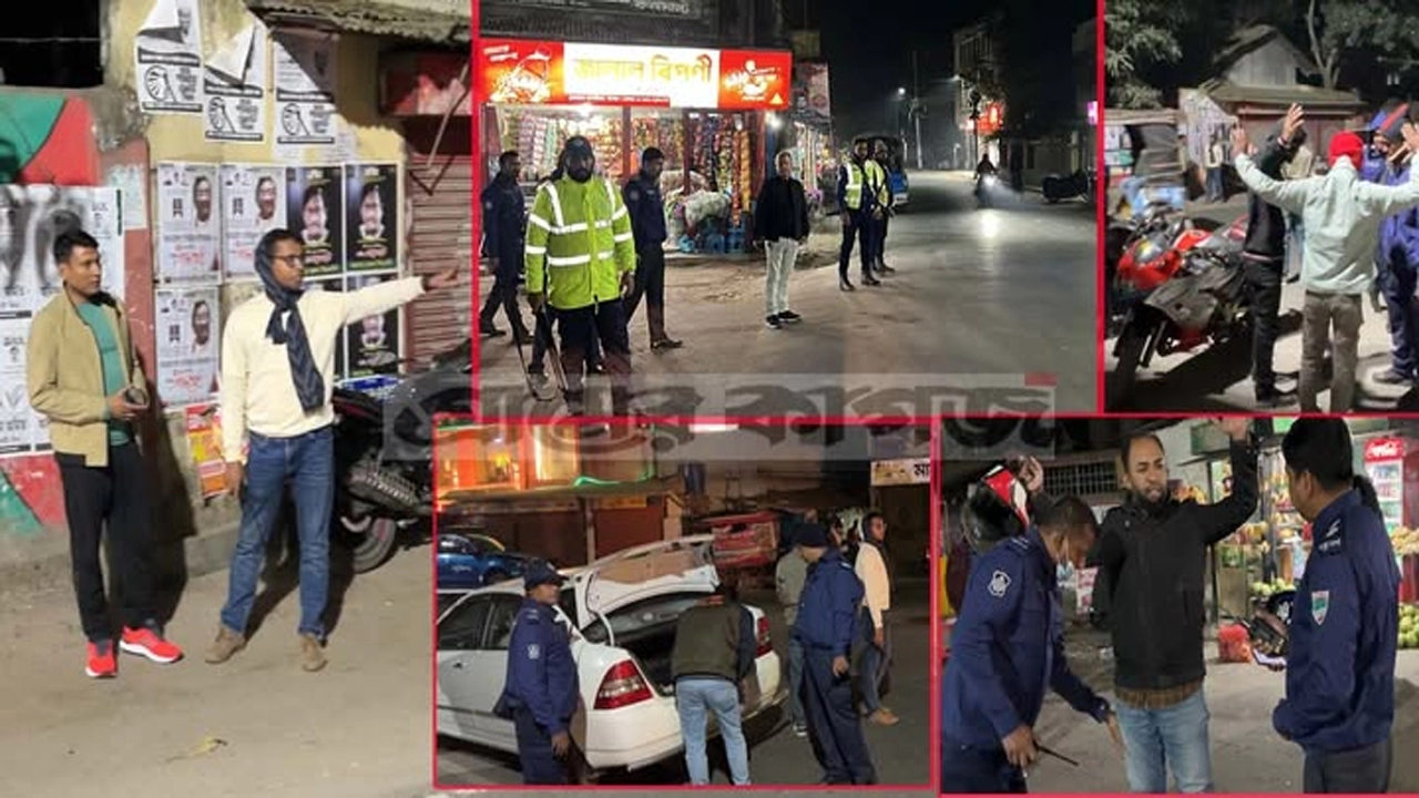 চুয়াডাঙ্গা বাসস্টান্ড এলাকায় অতিরিক্ত পুলিশ মোতায়েন  ¦ ছবি