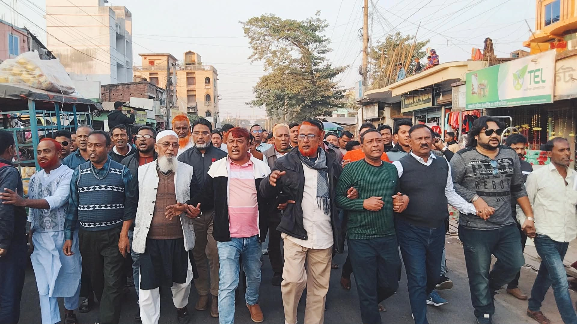 বাগআঁচড়ায় বিএনপির বিক্ষোভ মিছিল । নাজিম উদ্দীন জনি,বাগআঁচড়া(শার্শা)প্রতিনিধি