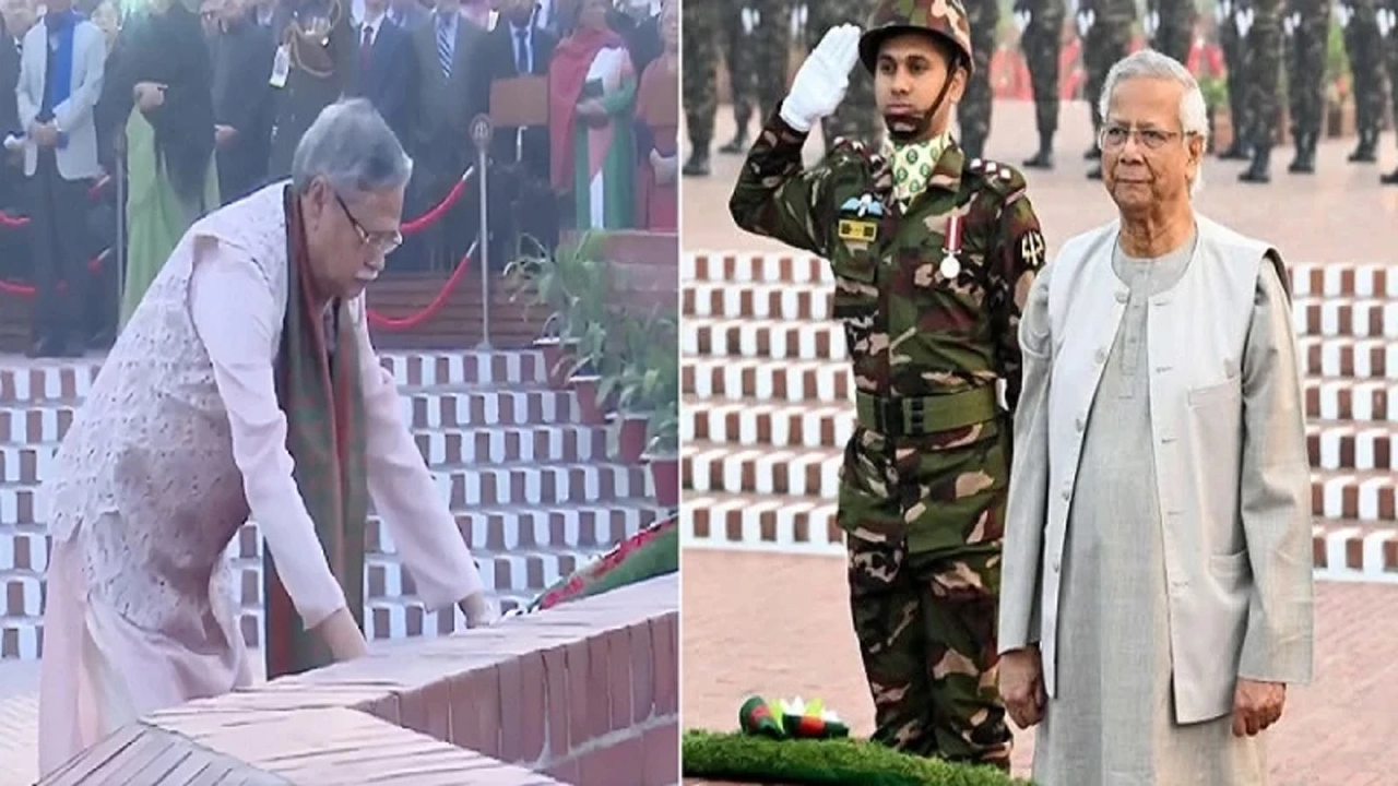 জাতীয় স্মৃতিসৌধে বীর শহীদদের প্রতি রাষ্ট্রপতি ও প্রধান উপদেষ্টার শ্রদ্ধা