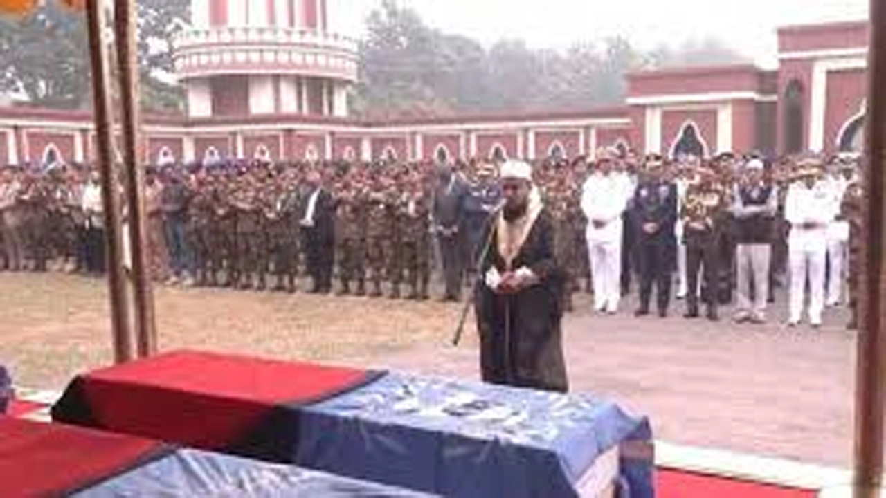 সুদানে নিহত ছয় শান্তিরক্ষী সেনার জানাজা সম্পন্ন