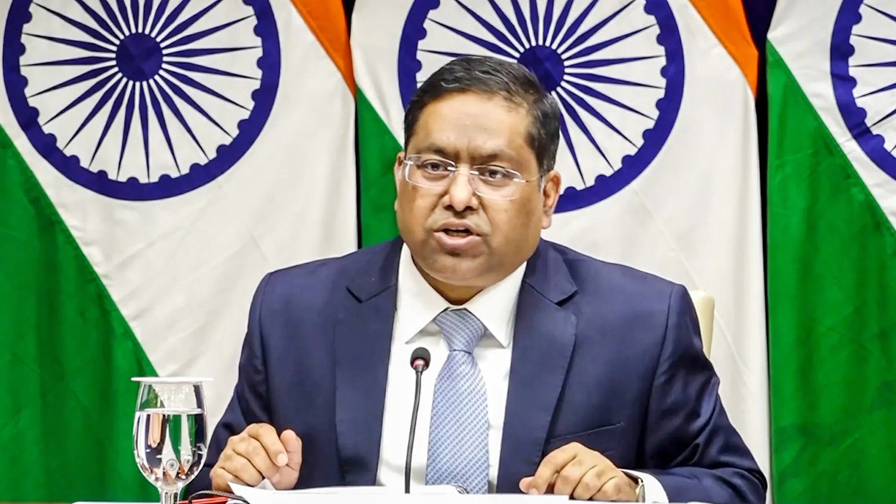 ভারতের পররাষ্ট্র মন্ত্রণালয়ের মুখপাত্র রণধীর জয়সওয়াল। ফাইল ফটো