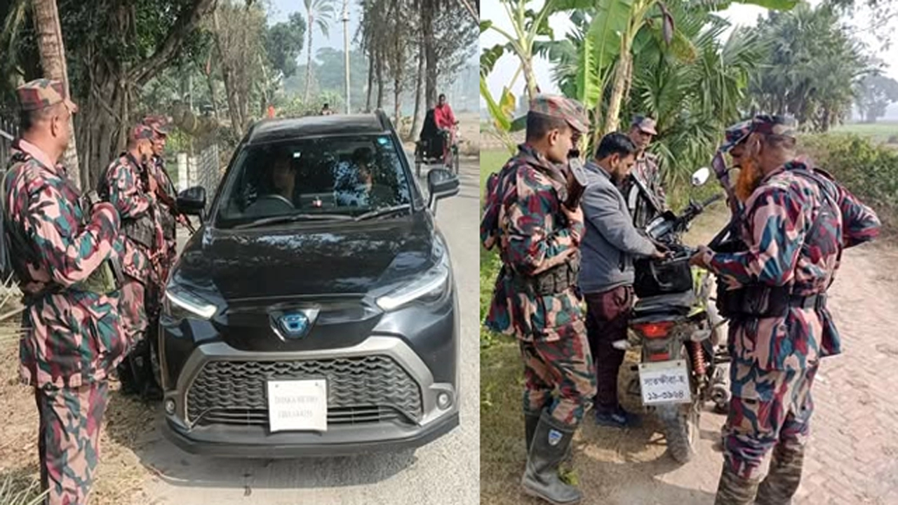 খুলনায় এনসিপি নেতার ওপর দুর্বৃত্তদের গুলির ঘটনায় যশোর সীমান্তে তল্লাশি ও টহল জোরদার ¦ ছবি: গ্রামের কাগজ