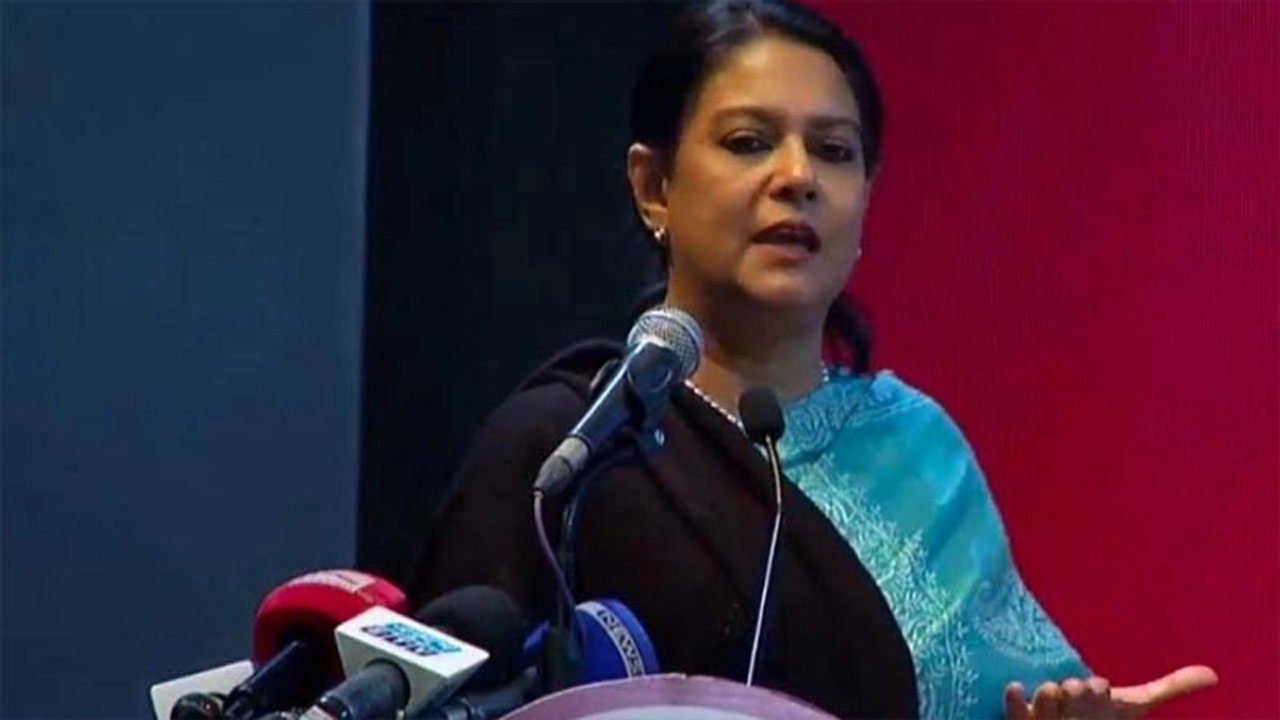 রাজধানীর আন্তর্জাতিক মাতৃভাষা ইনস্টিটিউটে ব্রডকাস্ট জার্নালিস্ট সেন্টারের আয়োজনে এক আনুষ্ঠানে তথ্য ও সম্প্রচার উপদেষ্টা সৈয়দা রিজওয়ানা হাসান।