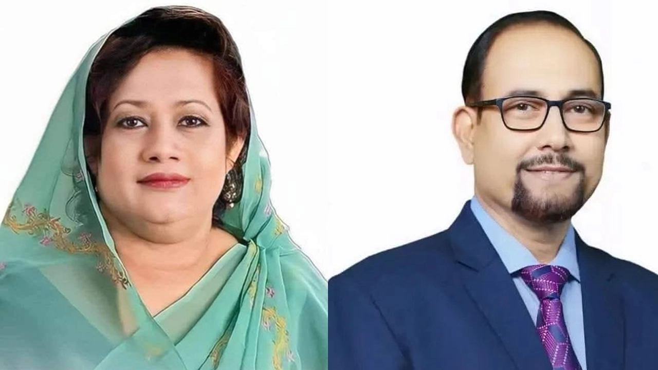 সাবেক সংসদ সদস্য ইসরাত সুলতানা ইলেন ভুট্টো ও বিএনপির কেন্দ্রীয় ধর্ম বিষয়ক সম্পাদক রফিকুল ইসলাম জামাল ¦ ছবি: প্রতিনিধি