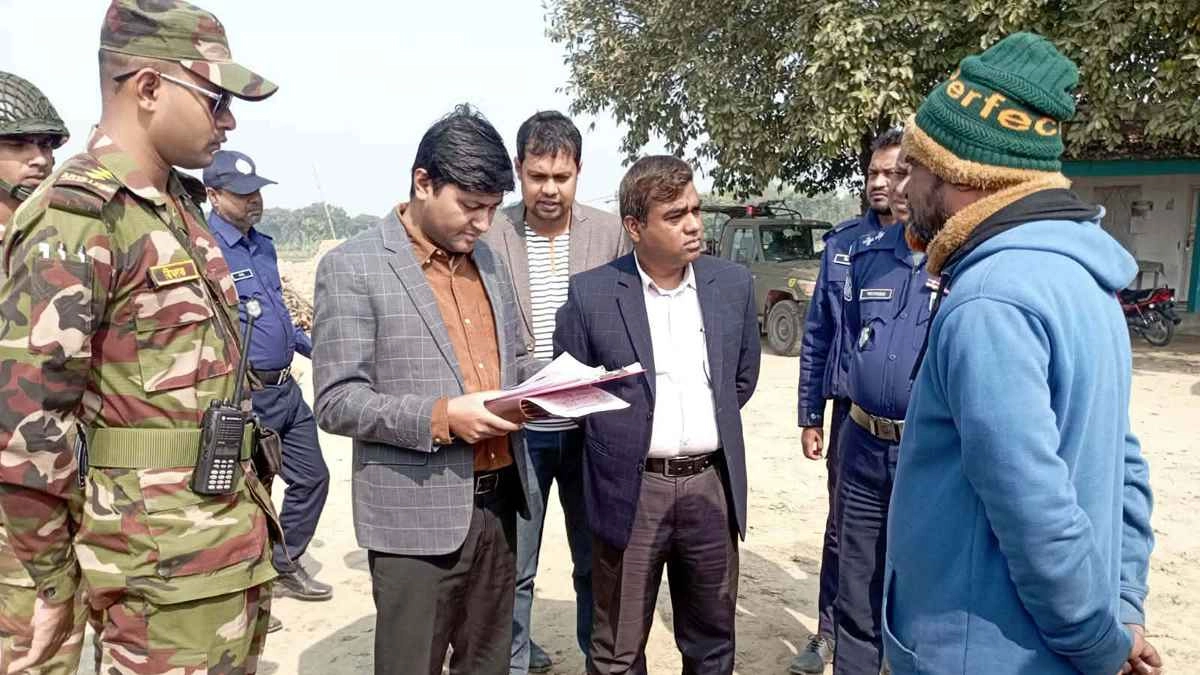 গাংনীতে অবৈধ ইটভাটায় অভিযান