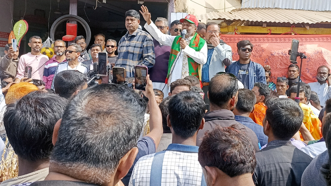 মোরেলগঞ্জকে আধুনিক মডেল উপজেলা গড়ার প্রতিশ্রুতি দিলেন বাগেরহাট-৪ আসনের প্রার্থী সোমনাথ দে।