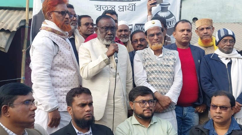 স্বতন্ত্র প্রার্থী শহীদ ইকবাল হোসেন । ছবি-প্রতিনিধি
