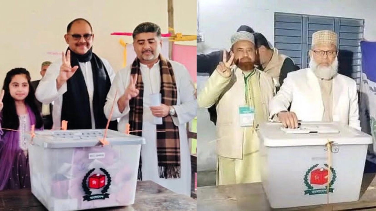 শেরপুরে উৎসবমুখর পরিবেশে ভোটদান