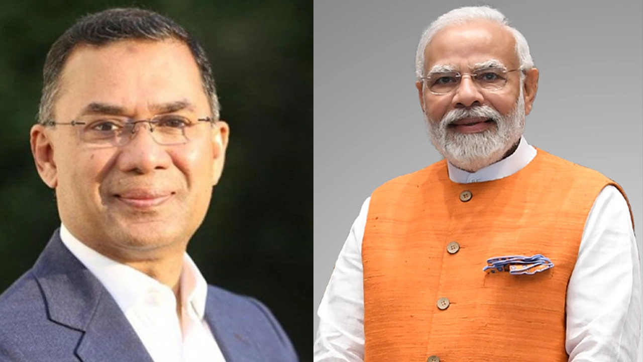 তারেক রহমান ও নরেন্দ্র মোদি