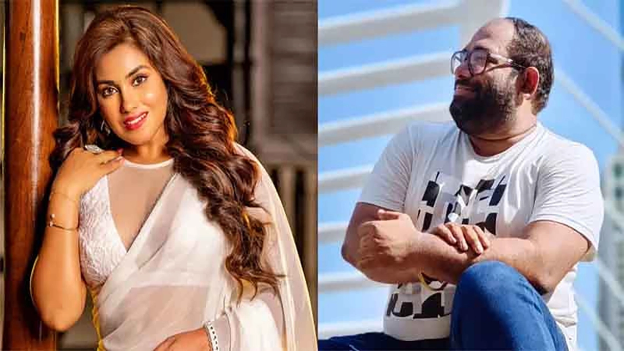 প্রযোজক ও ‘টেন্ট সিনেমা’র কর্ণধার সুশান্ত দাস এবং অভিনেত্রী সুকন্যা দত্ত গুহ। ছবি: সংগৃহীত