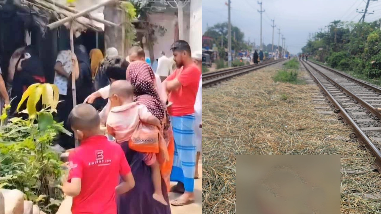 ঘরে ছেলের ও রেললাইনের পাশে বাবার মরদেহ