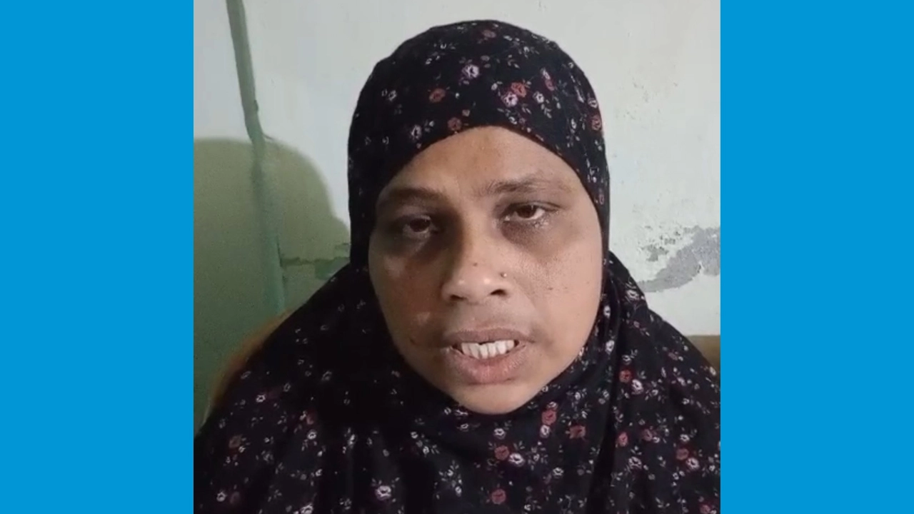 নির্যাতনের শিকার গৃহবধূ নুরজাহান আক্তার বেবি ওরফে ফুটকলি