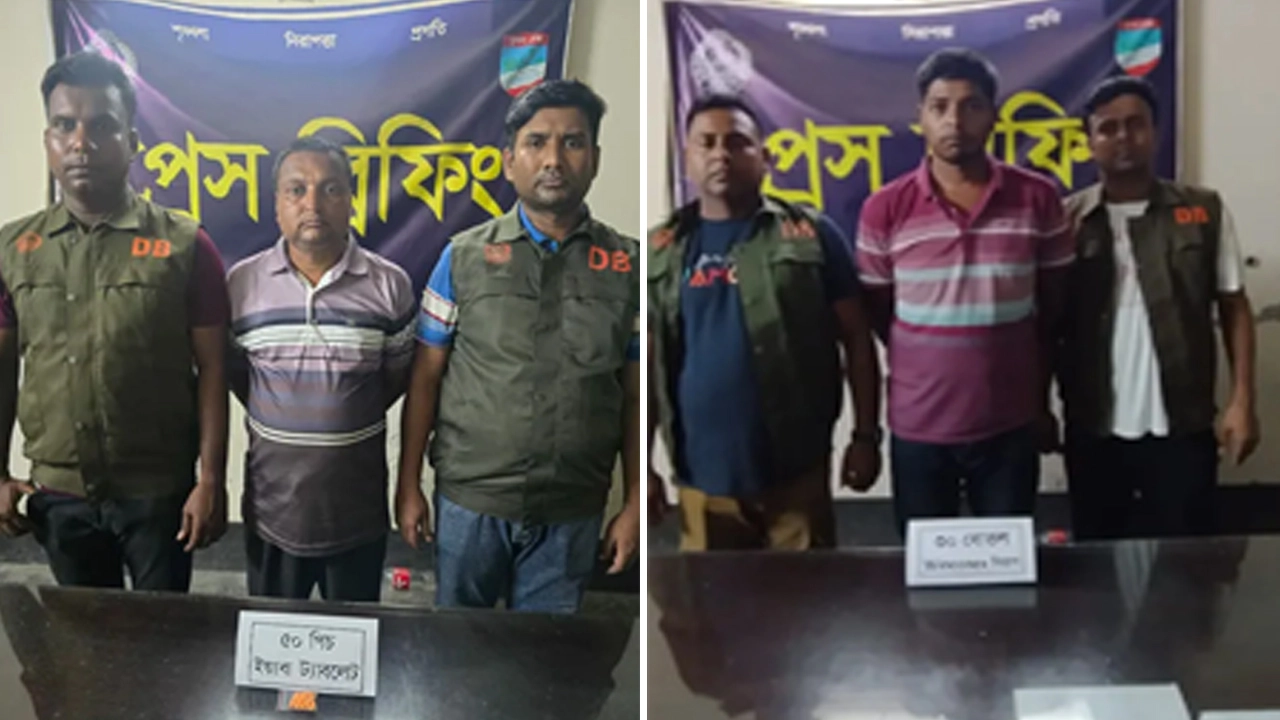 যশোরজুড়ে মাদকবিরোধী অভিযানে দুই নারীসহ আটক ১২