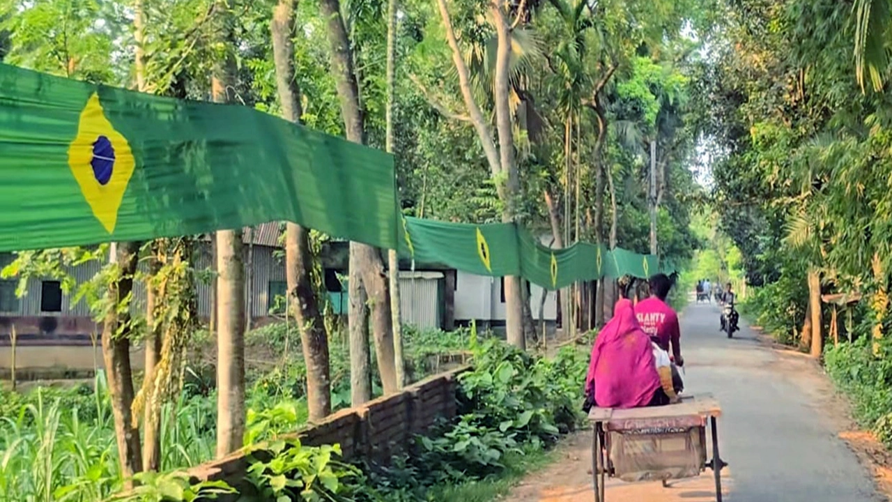 ব্রাজিলের রঙে রঙিন বাঁশো গ্রাম
