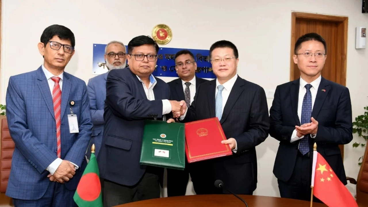 নবম বাংলাদেশ-চীন মৈত্রী সেতু নির্মাণে চুক্তি স্বাক্ষর