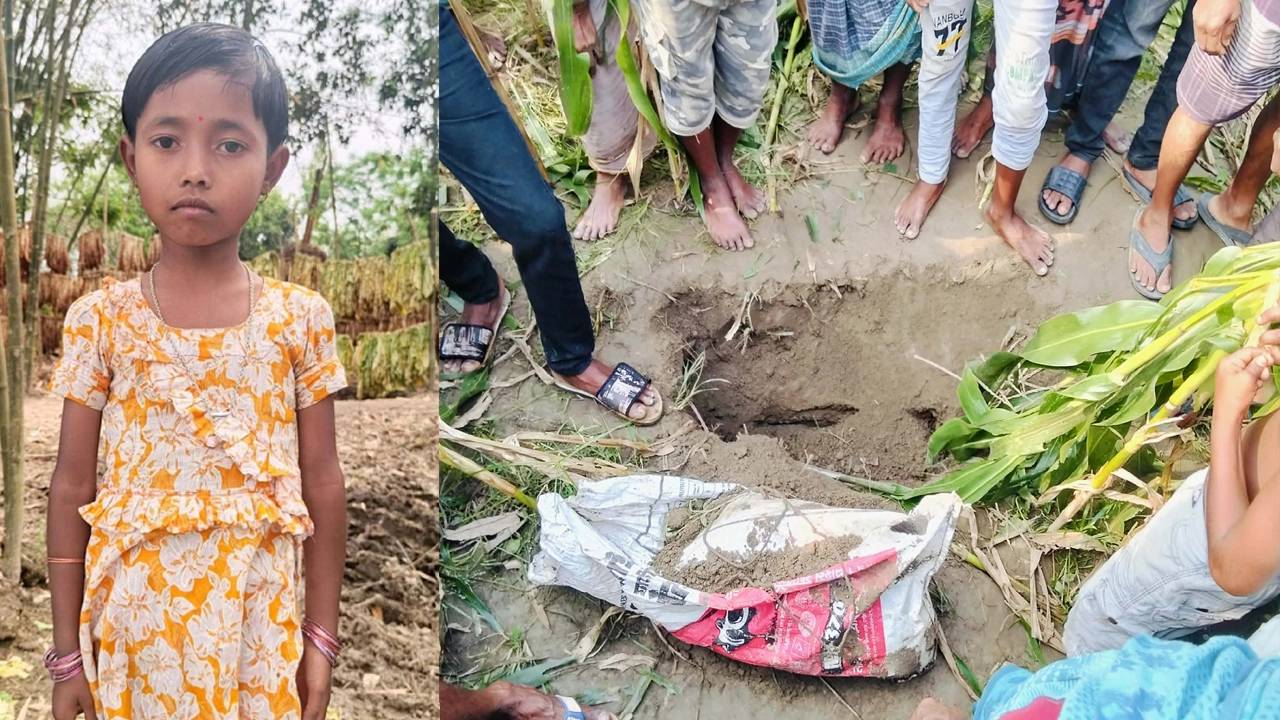 নিখোঁজের একদিন পর শিশু নন্দিনীর মরদেহ উদ্ধার