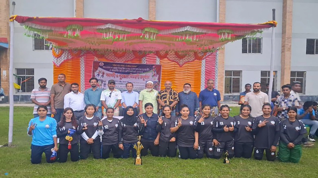 আন্তঃবিশ্ববিদ্যালয় হ্যান্ডবলে চ্যাম্পিয়ন যবিপ্রবি