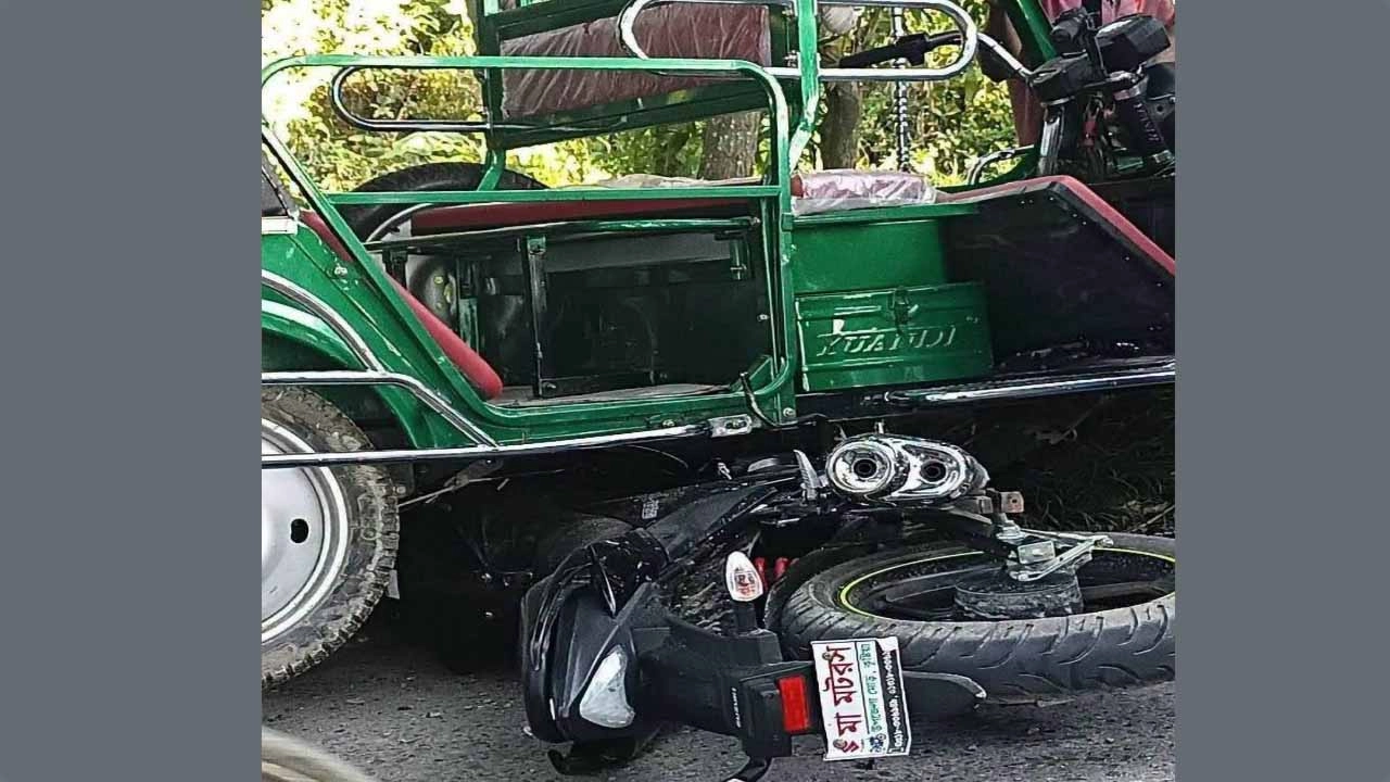শৈলকুপায় ইজিবাইক-মোটরসাইকেল সংঘর্ষে প্রাণ গেল আসিফের