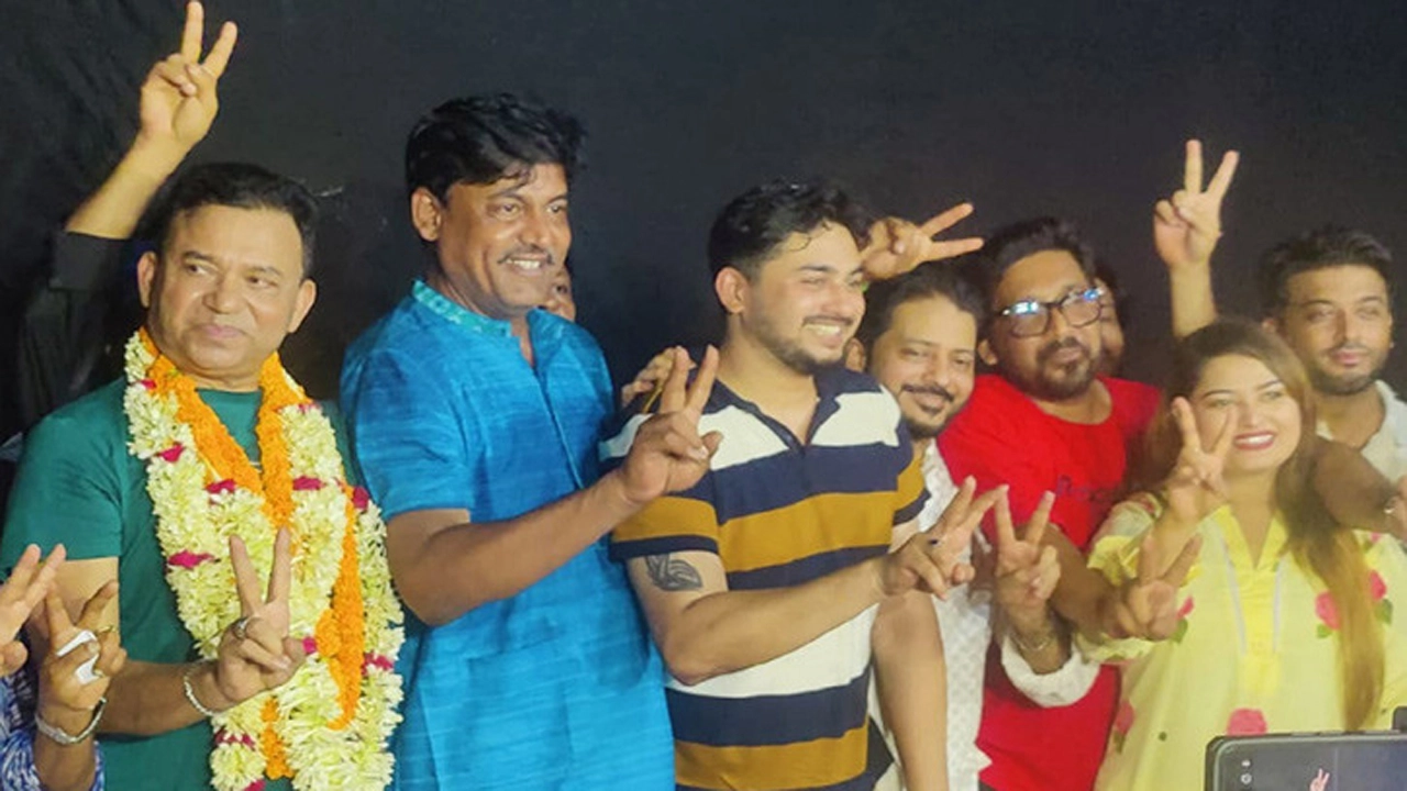 চলচ্চিত্র শিল্পী সমিতির সভাপতি শিবা শানু, সাধারণ সম্পাদক জয় চৌধুরী