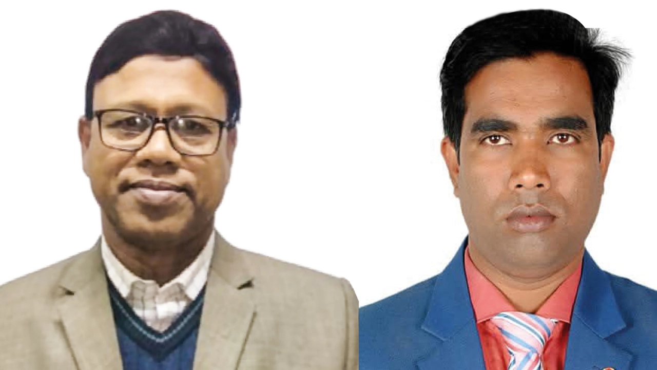 সভাপতি মোফাজ্জল হোসেন ও সম্পাদক আশরাফুল নয়ন