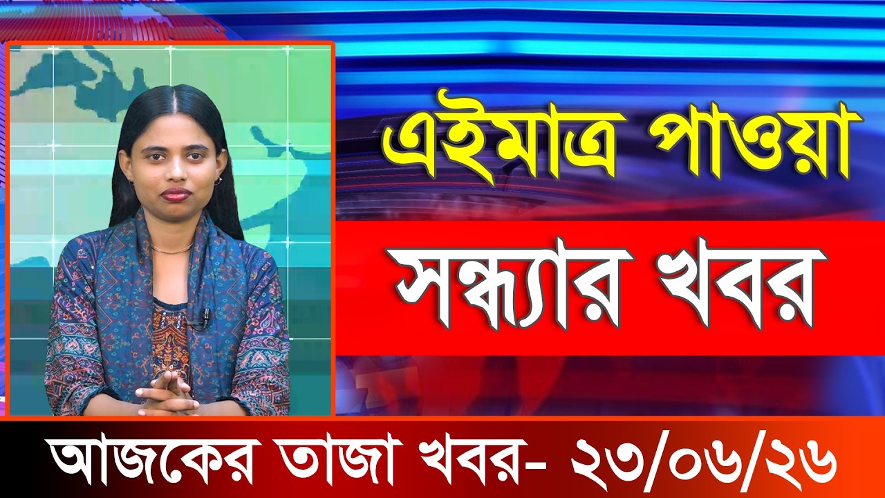 আজকের তাজা খবর ২৩ জুন ২০২৬। Ajker Bangla Khobor, 23 June 2026